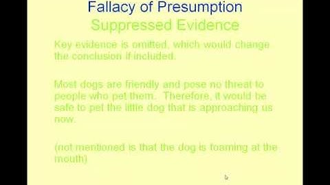Fallacies of Presumption Ambiguity and Analogy