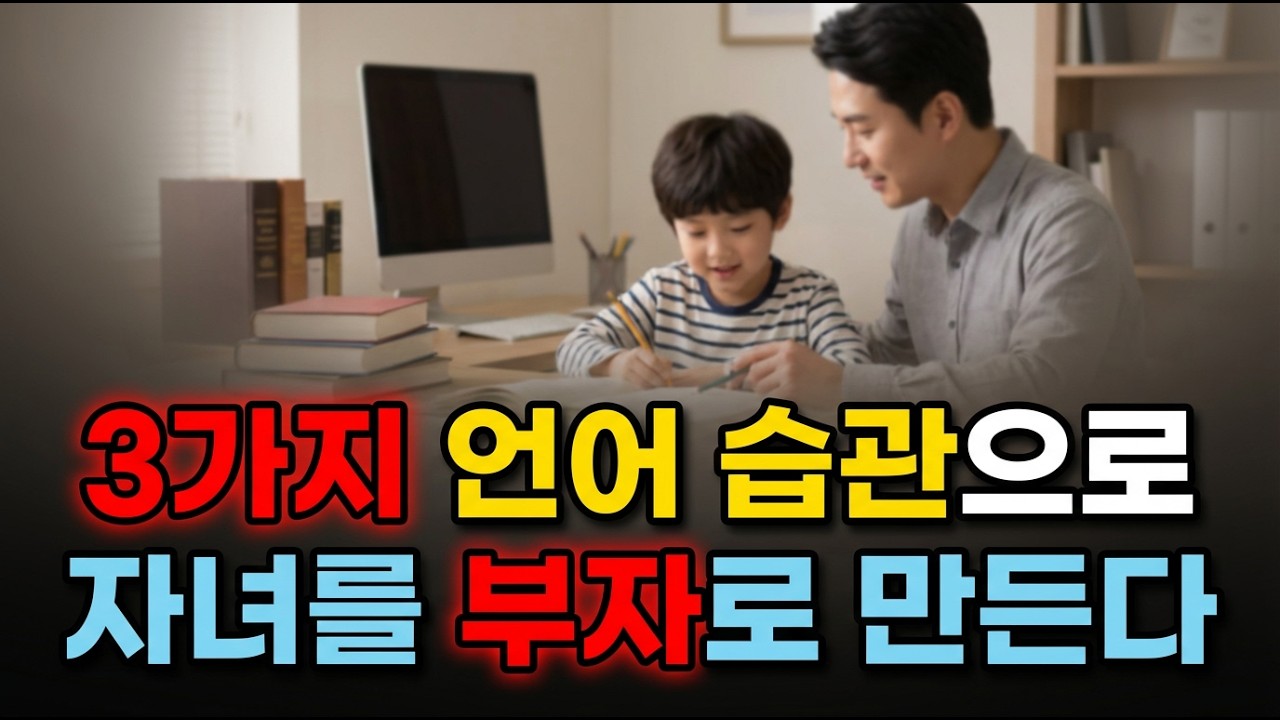3가지 언어 습관으로 자녀를 부자로 만드는 법 (오늘 저녁부터 시작하세요)