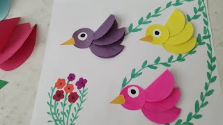 DIY .Птичка из бумаги🐦🐦#оригами #оригамилегко #tutorial