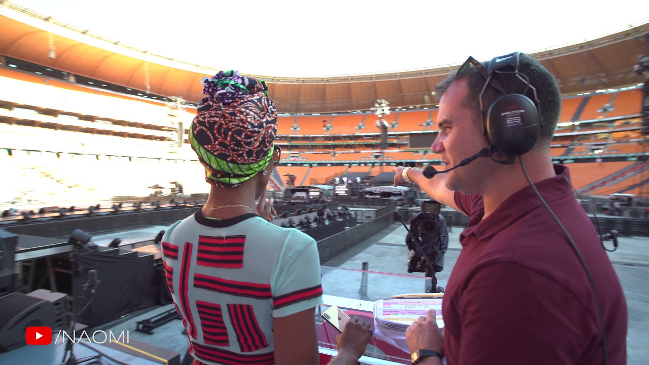 bonobo plaisir Behind the Scenes with Naomi Campbell at Global Citizen Festival: Mandela 100