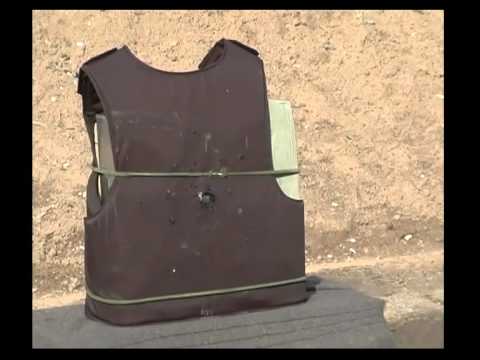 Body Armour Tested With Various Guns Including An Uzi And A Magnum