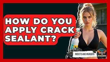 How Do You Apply Crack Sealant? - Insects and Invaders