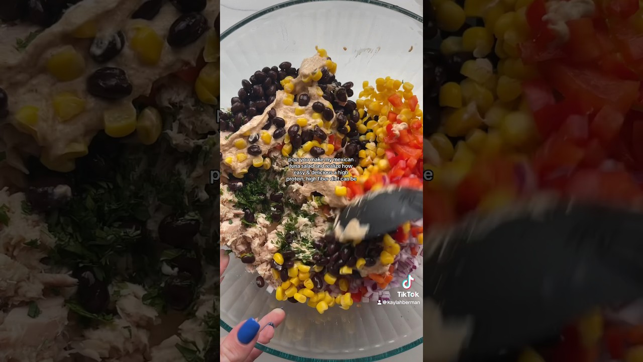 Мексиканский салат с тунцом с высоким содержанием белка!! ✨✨ 