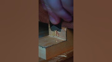 Getting Accurate Joints #shorts #woodwork #asmrsounds #oddlysatisfying #satisfying #chisel #sharp