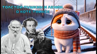 Лев Толстой, А.С, Пушкин, В.И. Ленин Комментируют историю с Котом Твиксом