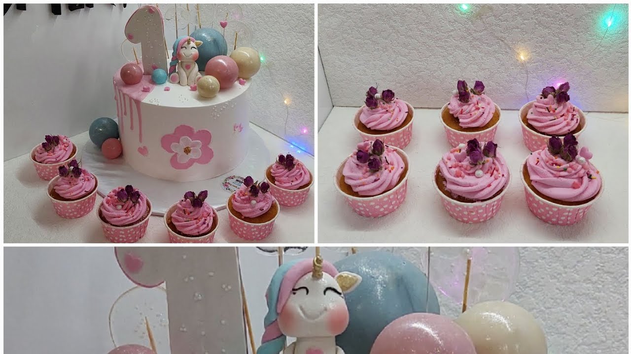 Cup cake resepti. 1 yaş tortunun bəzədilməsi .