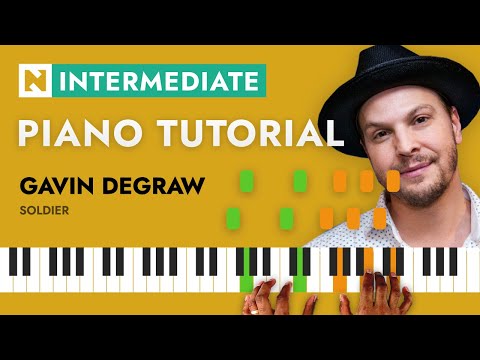 Gavin DeGraw Soldier PIANO TUTORIAL INTERMEDIATE 
