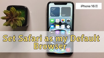 How to Set Safari as my Default Browser on iPhone 16e #new