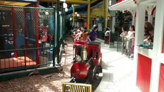 Minah riding mini train at Fantasy Fair 기차타는 민아 20140723 Part 3