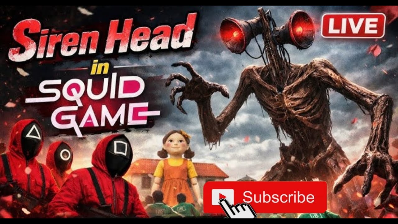 Scary siren head : Survival challenge 🔴Red Light 🟢Green Light Live || DAY 1 || 