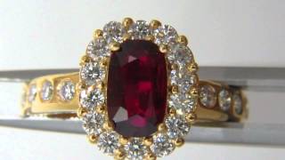 Avis Diamond: No heat Ruby Diamonds ring