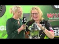 Trina Gulliver presented with World Championship Trophy