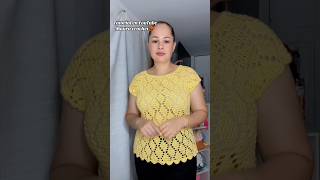 Crochet blouse 🧶 #mauracrochet #crochet #knitters