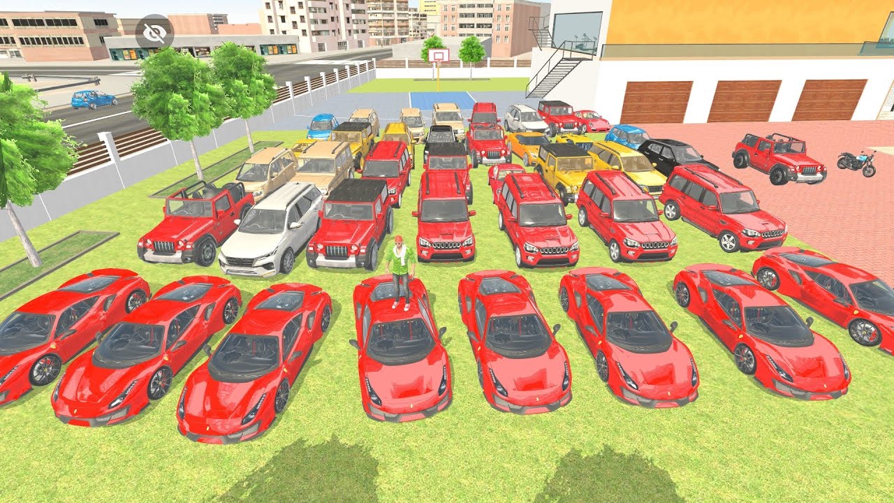 Franklin parked all the cars inside his house 🚗indian theft auto simulator 🏠🤩