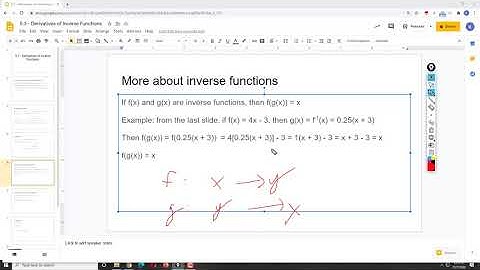 5.3 - Derivatives of Inverse Functions