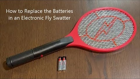 How to Replace the Batteries in an Electronic Fly Swatter