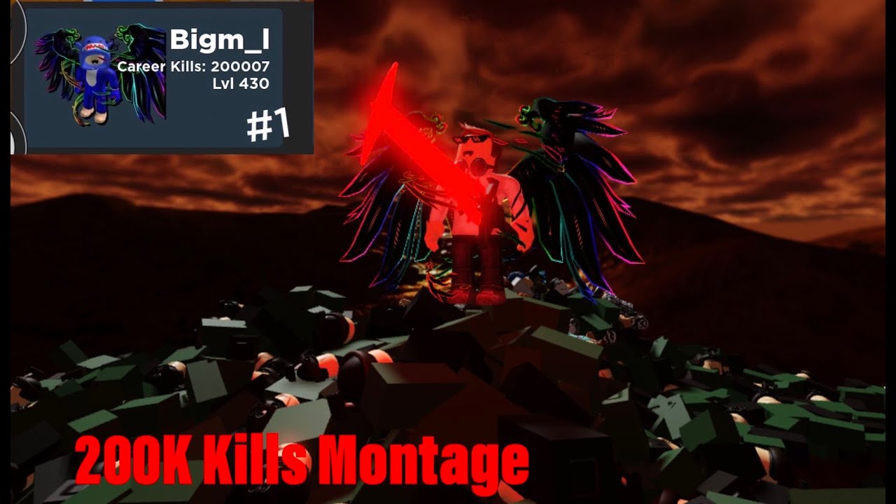 200K Kills Montage || ROBLOX: Arsenal
