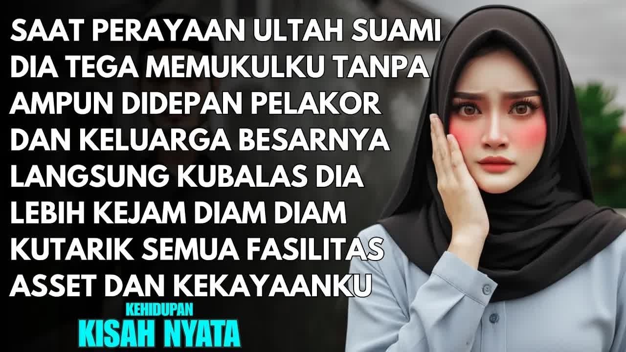 SUAMI TEGA MEMUKULKU DI DEPAN PELAKOR DAN KELUARGANYA - KUBALAS PERBUATANYA KUBUAT DIA MISKIN