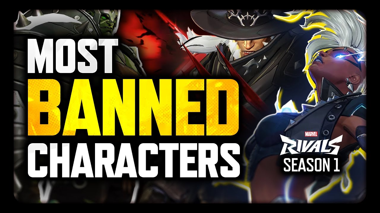 Top Banned Characters, Who's Meta? - Marvel Rivals Data Season 1 | Week ...