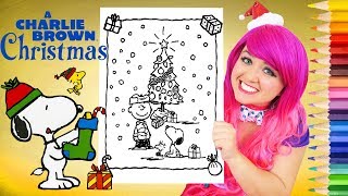 Coloring Charlie Brown Christmas Peanuts Coloring Page Prismacolor Colored Pencil | KiMMi THE CLOWN