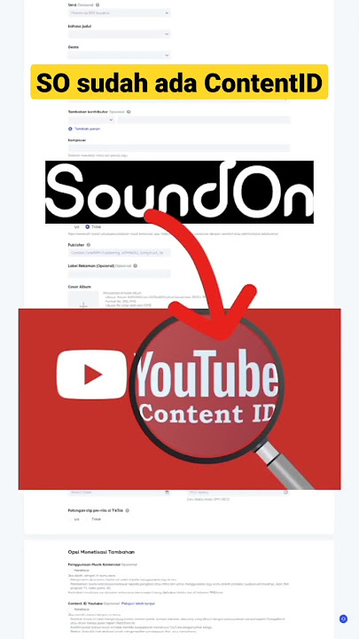 Cara dapatkan Content ID SoundOn