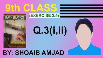 Class 9th Math Unit-2 Exercise 2.5 Question 3 (i,ii) | Real and imaginary  parts #complexnumbers