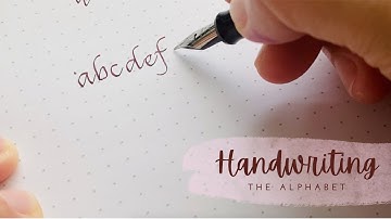 ASMR: Handwriting the Alphabet w/ fountain pen | Pilot Metro Stub Nib |  No Talking | Writing Sound