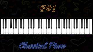 F#1 classical piano note tune