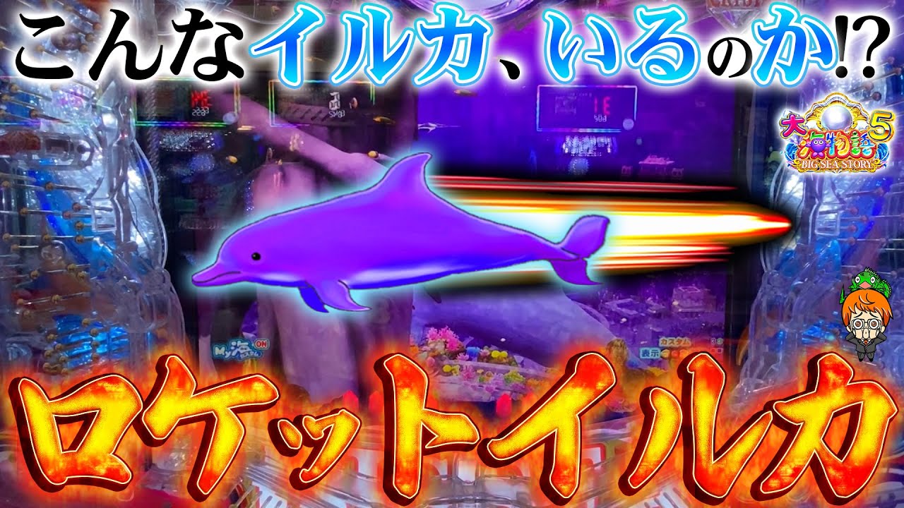 激熱録】新種のイルカ発見!?このイルカ、大泡と一緒の能力!【P大海物語