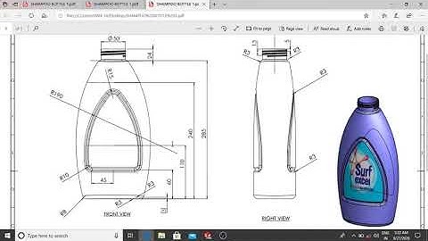Solidworks Tutorials| Plastic Bottle Design In Solidwork