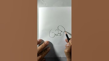 How to draw rabbit from number 62
