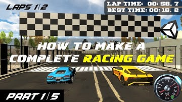 How to make Car Racing Game in Unity3D || Hindi / Urdu || Part 1/5