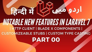 00 Notable Features In Laravel 7 | laravel 7 Introduction and Installation | Laravel 7 in Urdu/Hindi