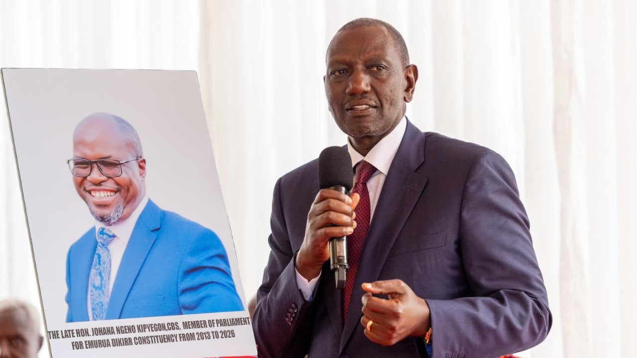 Listen to President Ruto's Speech as he visits MP Johana Ng'eno's home in Karen, Nairobi