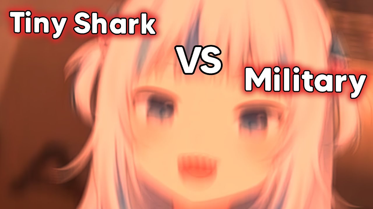 "Who's gonna win, one tiny shark or the entire army base?" - the tiny shark