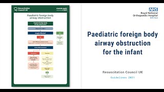 Paediatric foreign body airway obstruction for the infant