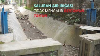 Saluran Air Daerah Irigasi Tersier Progo hulu Prangkoan Desa Pasuruhan|TIDAK TERSEDIA AIR IRIGASI