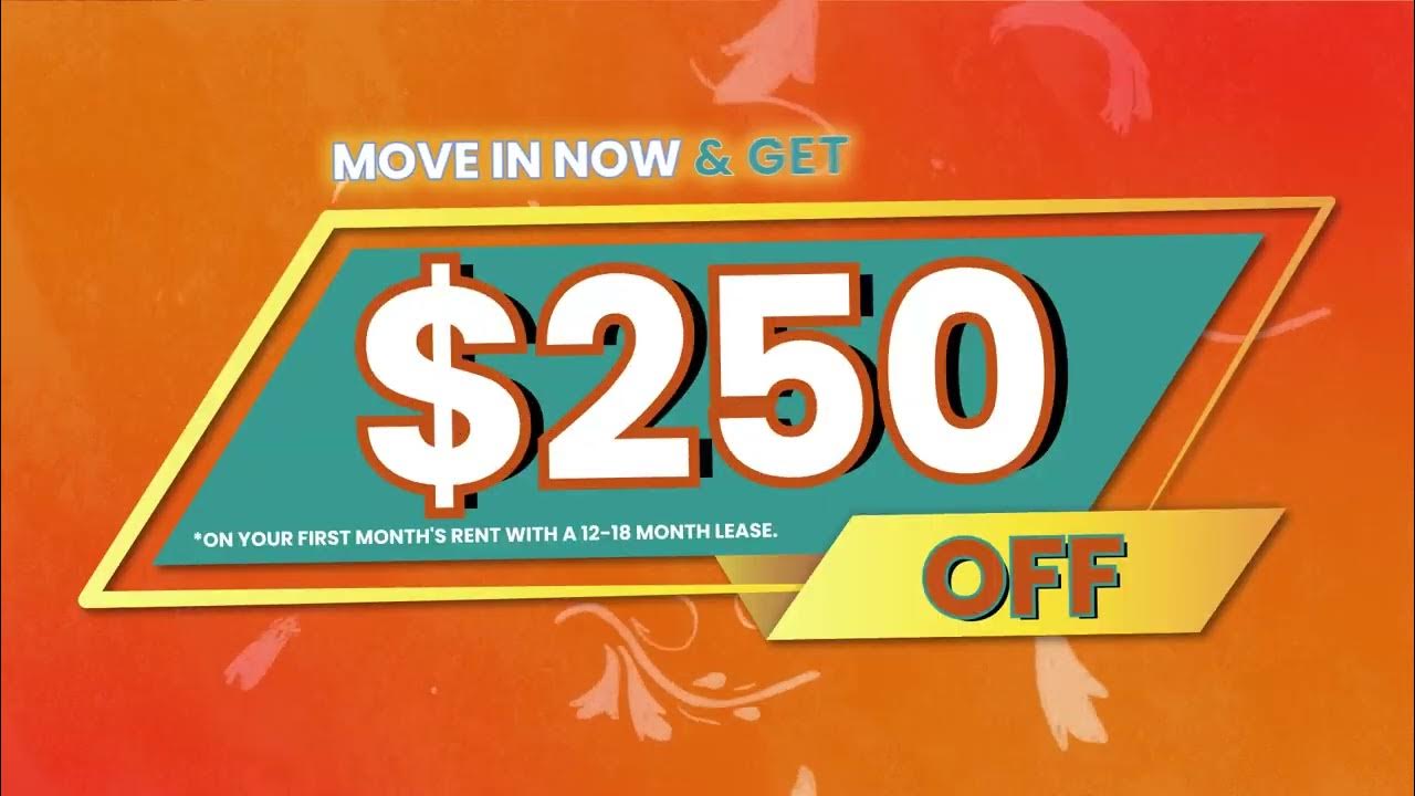 August & September Movein Specials Avenue 965 Apartments YouTube