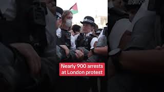 Nearly 900 arrests at London protest #themirror #news