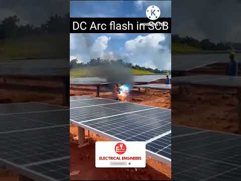 DC Arc Flash in Solar Power Plant | #stringcombinerbox #electri_citi #solarplantfired #dcarcflash