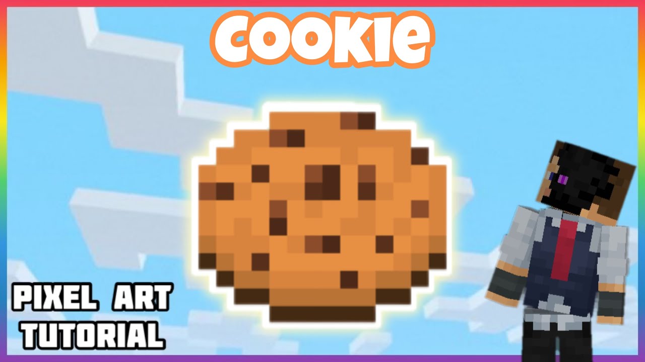 Cookie Pixel Art Tutorial • Minecraft - YouTube