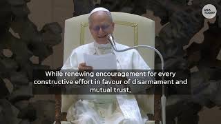 Pope Leo calls on US, Russia leaders to renew nuclear arms treaty