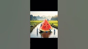 Dưa hấu khổng lồ đã xuất hiện ở  quê hương tôi rồi các bác ơi… #ai #aivietnam #chatgpt