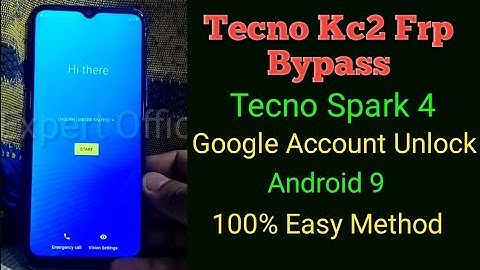 Tecno Kc2 Frp Bypass | Tecno Spark 4 Frp Bypass | Google Account Unlock | Android 9