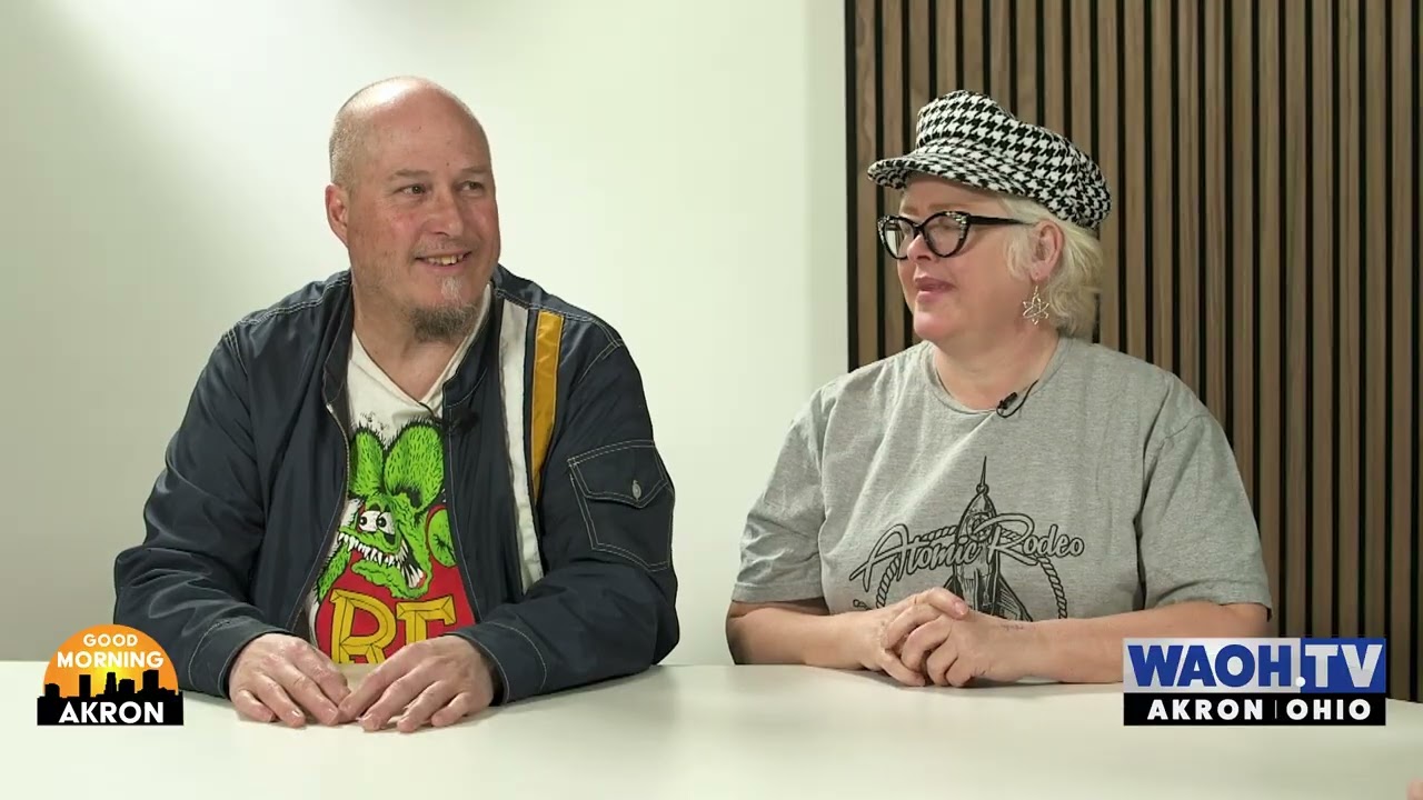 Jennifer Avers and Damon Drummond from Atomic Rodeo Art and Vintage on Good Morning Akron