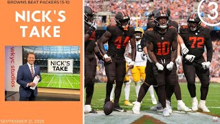 NICK'S TAKE: Do you believe in miracles? Browns hang around for unthinkable win over Green Bay