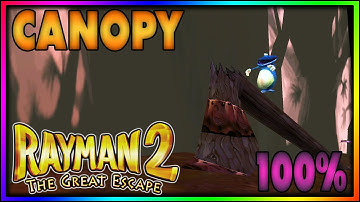 Rayman 2: The Great Escape | The Canopy [10/22] | 100% Walkthrough [21:9 1440p]