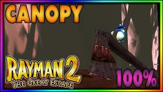 Rayman 2: The Great Escape | The Canopy [10/22] | 100% Walkthrough [21:9 1440p]