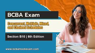 BCBA® Section B10 Explained | 6th ed. Concurrent, Multiple, Mixed, and Chained Schedules