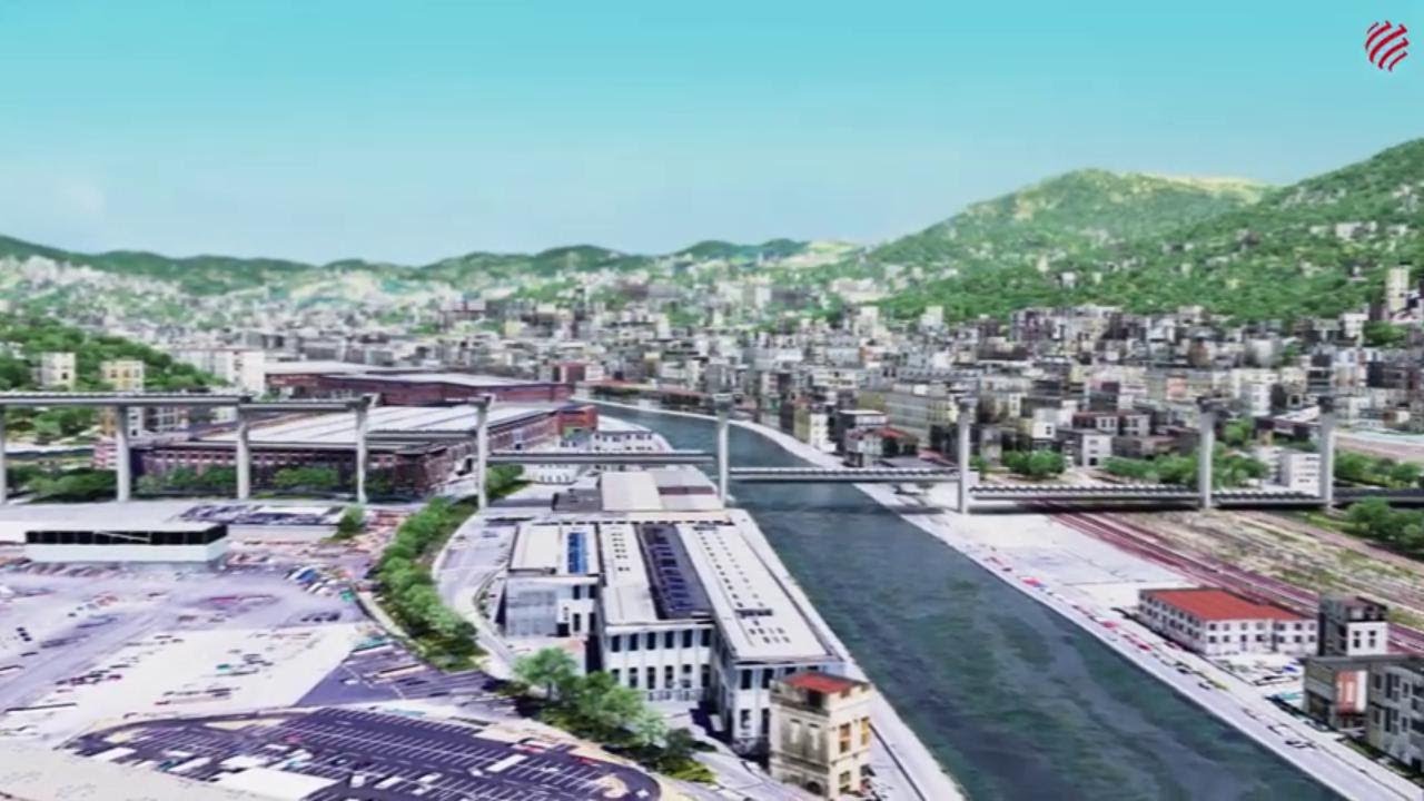 Il video in 3 D sulla costruzione del nuovo ponte di Genova